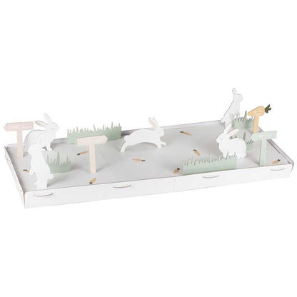 Easter Egg Hunt Scene Grazing Food Serving Board