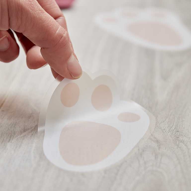 Easter Bunny Footprint Floor Stickers