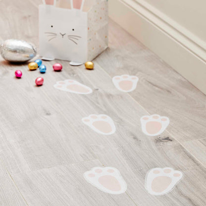 Easter Bunny Footprint Floor Stickers