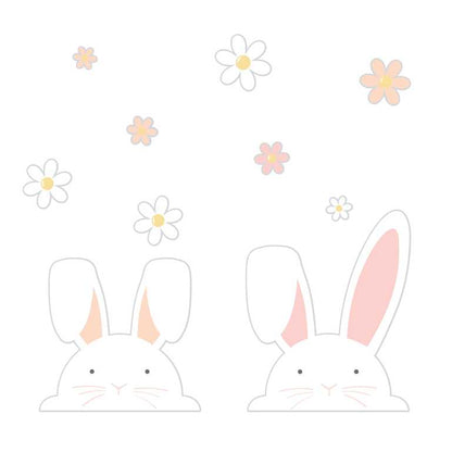 Easter Bunny Window Stickers Decorations