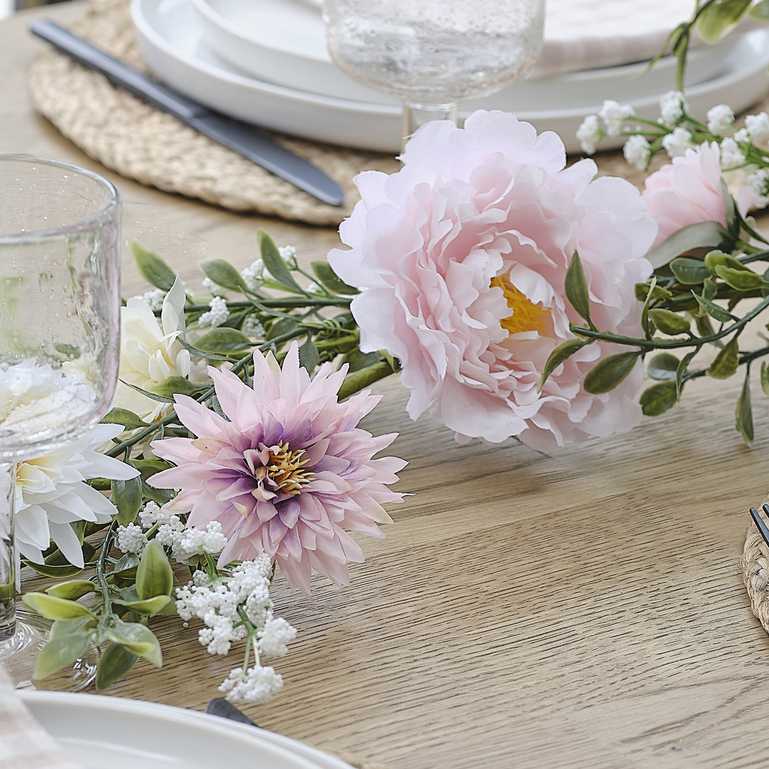 Easter Spring Floral Flower Table Garland Decoration