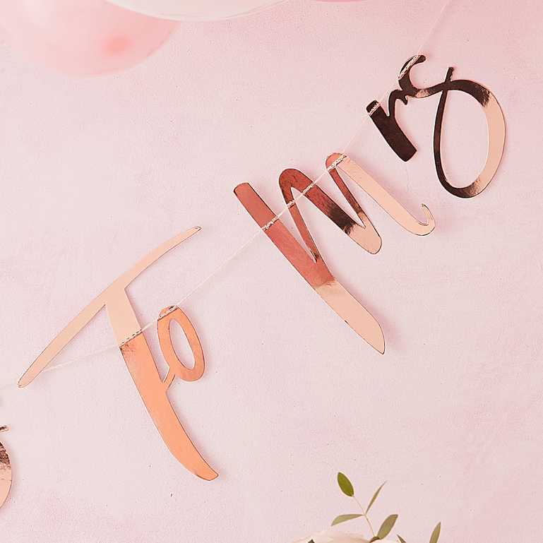 Rose Gold From Miss To Mrs Hens Party Bunting Banner