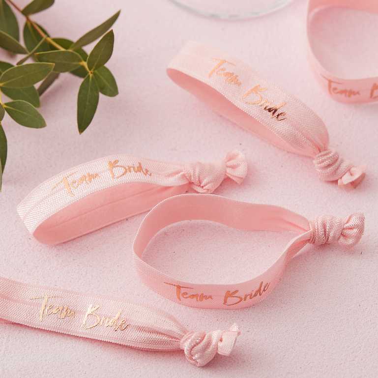 Pink Team Bride Bridal Shower Hens Party Bracelets