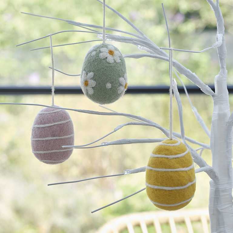 Felt Easter Egg Tree Decorations