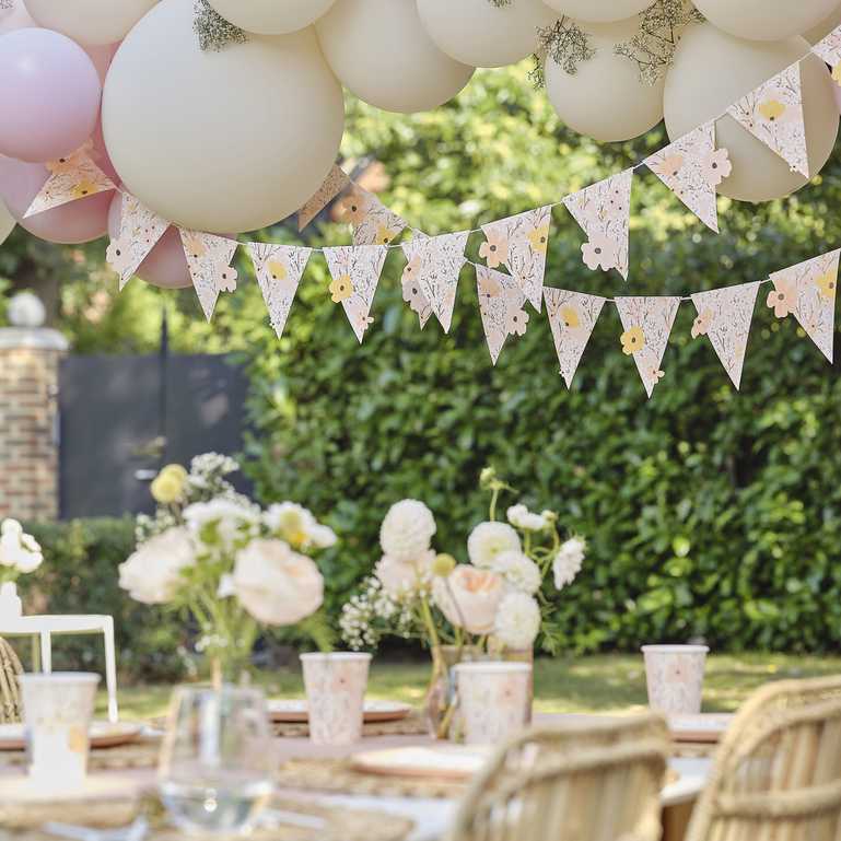 Floral Flower Hanging Bunting Decoration