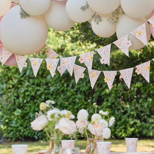 Floral Flower Hanging Bunting Decoration