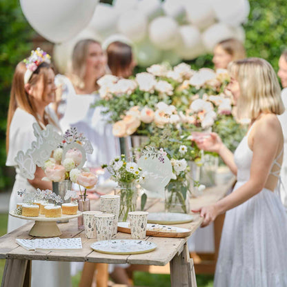 Bridal Bloom Bride To Be Jumbo Balloon with Floral Tail