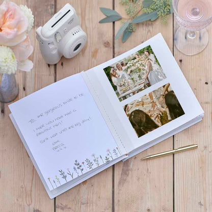 Floral Team Bride Guest Book & Photo Album