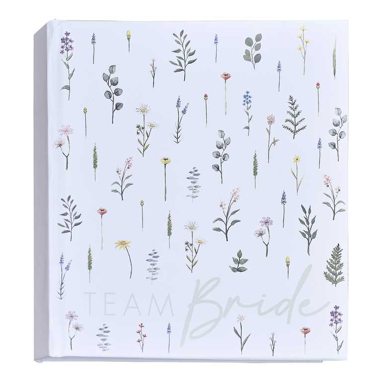 Floral Team Bride Guest Book & Photo Album