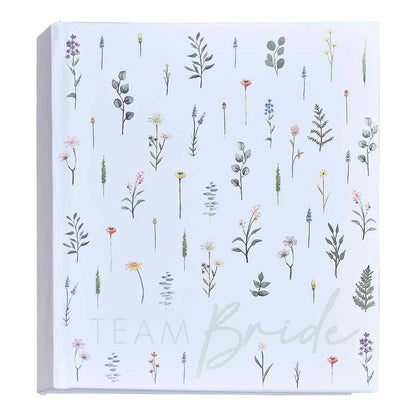 Floral Team Bride Guest Book & Photo Album