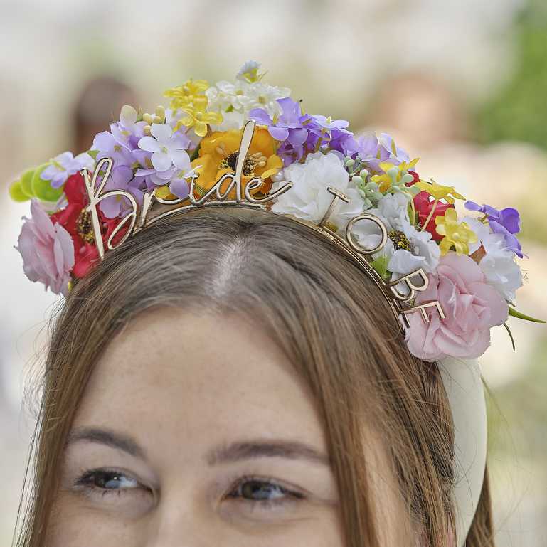 Floral Bride To Be Headband