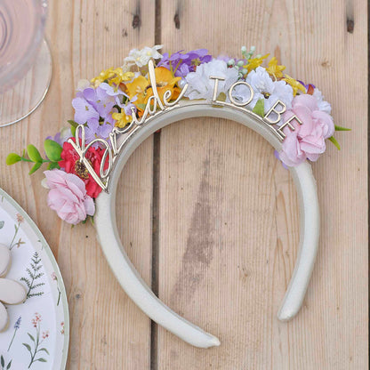 Floral Bride To Be Headband