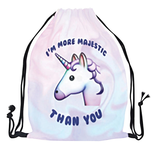 I'm More Majestic Than You Drawstring Bag