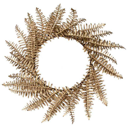 Gold Fern Christmas Wreath Table Setting Placemats Pk 4