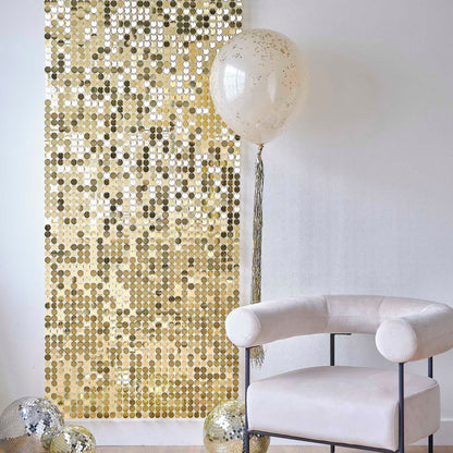 Gold Shimmer Backdrop Wall Panels