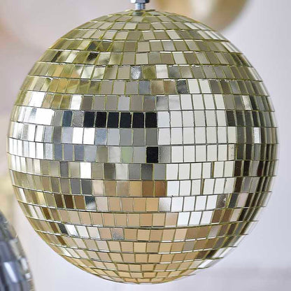 Gold Mirror Medium Hanging Disco Ball