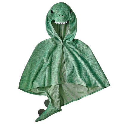 Green Dinosaur Kids Cape