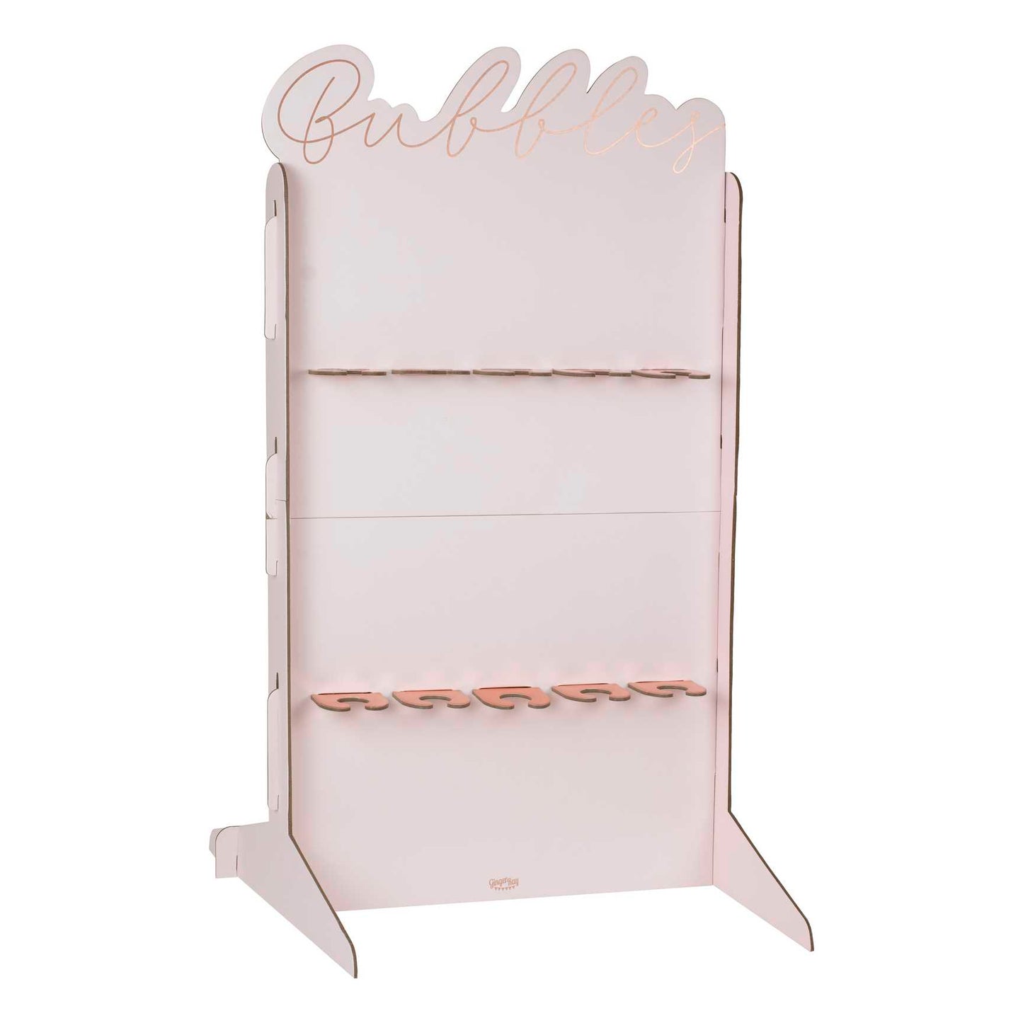 Rose Gold Bubbles Champagne Wine Glass Drink Holder Wall