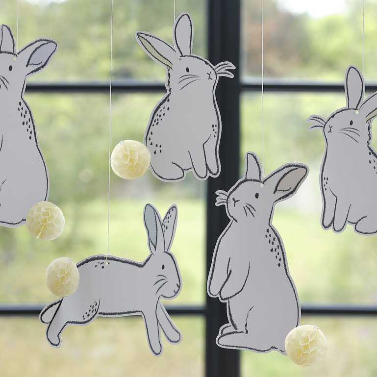 hanging Easter Bunny Ceiling Decorations