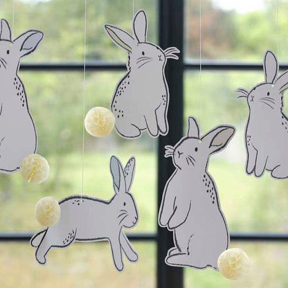 hanging Easter Bunny Ceiling Decorations