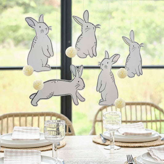 hanging Easter Bunny Ceiling Decorations