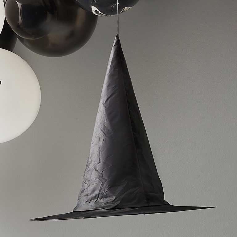 Hanging black witch hats halloween decorations decor trick or treat