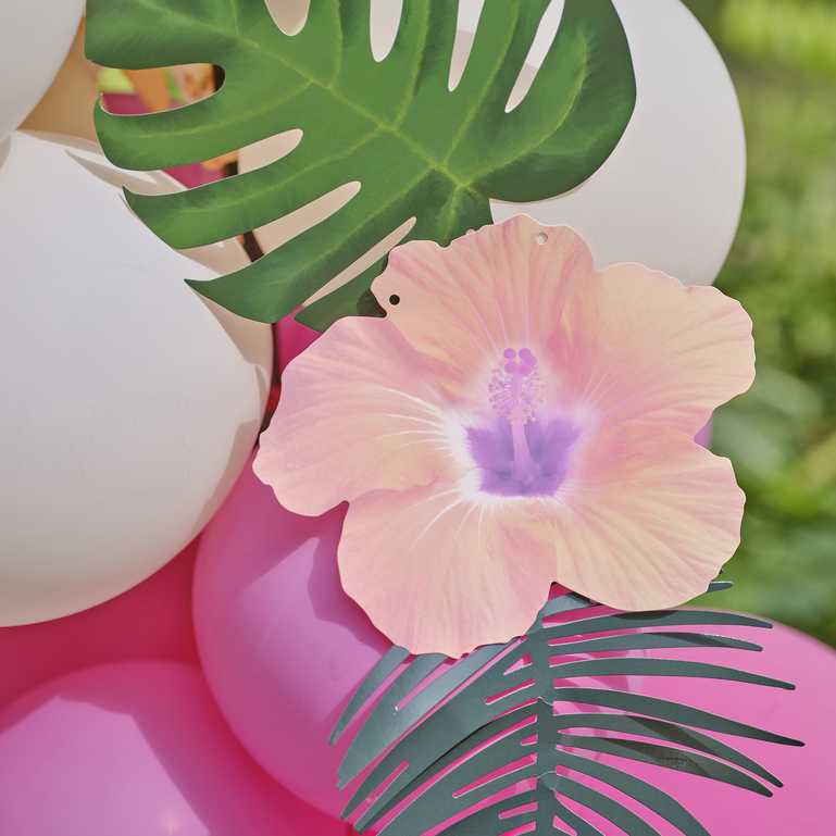 Hawaiian Luau Tiki Tropical Balloon Garland Arch Kit