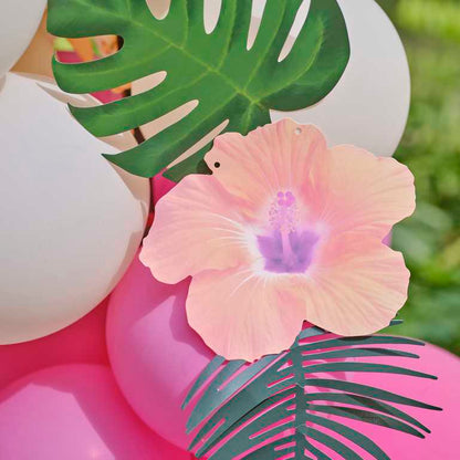 Hawaiian Luau Tiki Tropical Balloon Garland Arch Kit