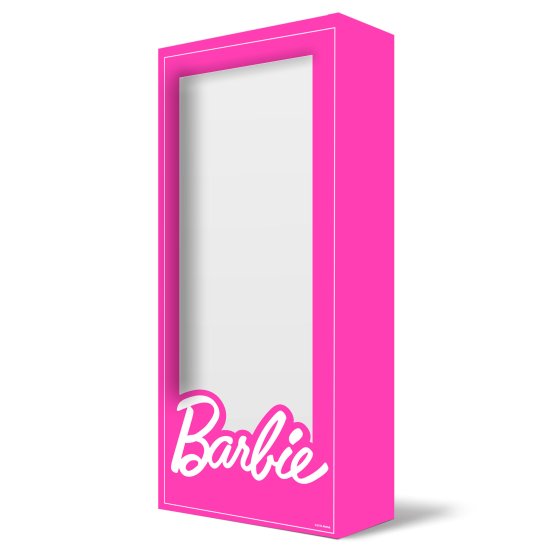 barbie theme birthday party pink life size cardboard box photo party prop decoration