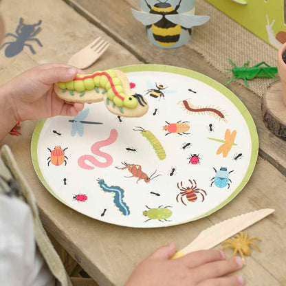 Insect & Bugs Paper Birthday Party Plates