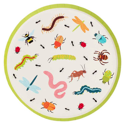 Insect & Bugs Paper Birthday Party Plates