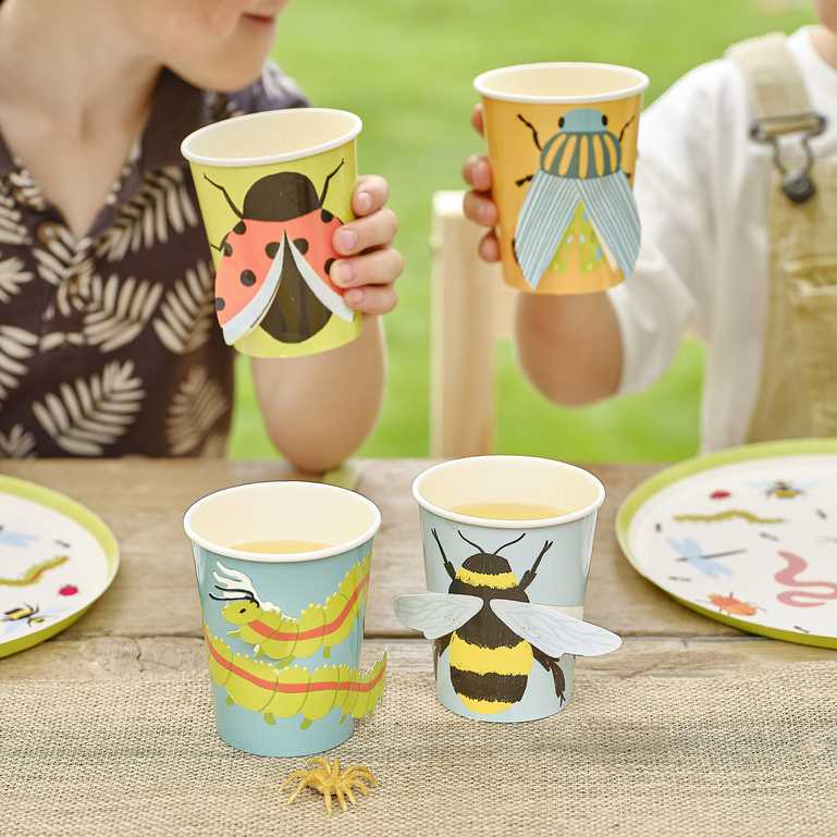 Insect & Bugs 3D Pop Out Paper Birthday Party Cups