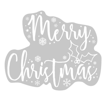 Let It Snow Merry Christmas Winter Snowflake Window Sticker Decoration