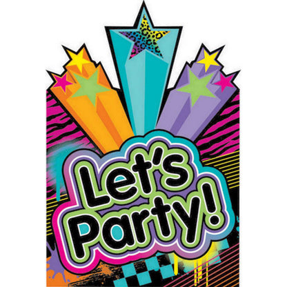 Let's Party Birthday Party Invitations