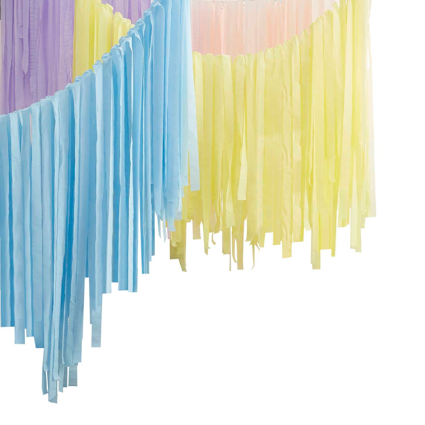 Pastel Ceiling Streamer Tassle Hanging Party Decoration