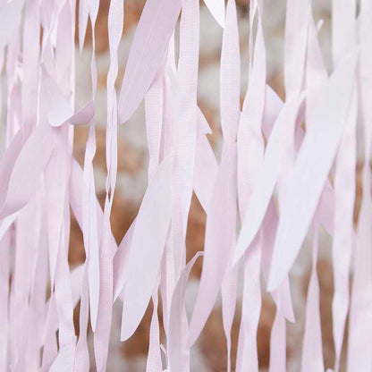 Pampas Leaf Blush Pink Hanging Backdrop