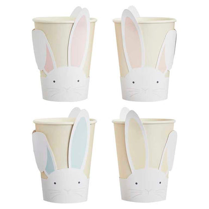 Pastel Easter Bunny Paper Party Cups