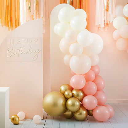 Peach & Gold DIY Balloon Arch Garland Kit