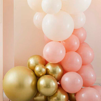 Peach & Gold DIY Balloon Arch Garland Kit