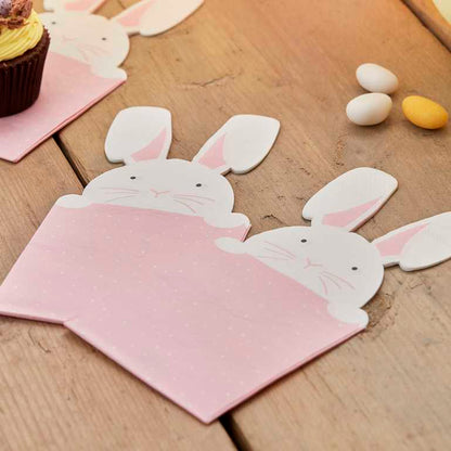 Peaking Easter Bunny Paper Party Napkins