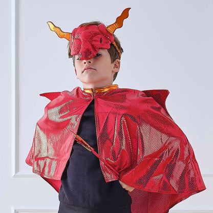 Red Dragon Kids Costume Mask