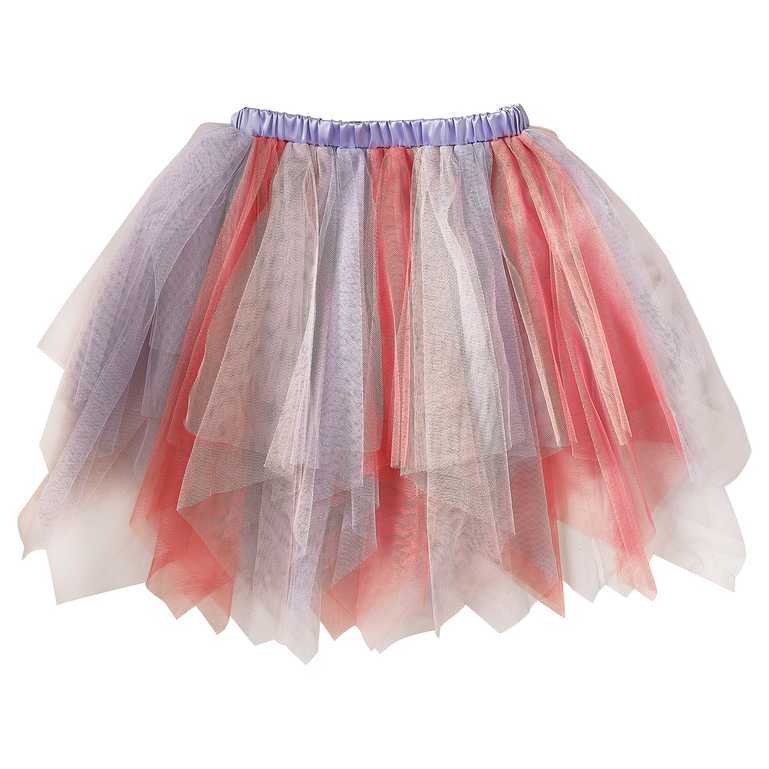 Red & Lilac Kids Butterfly Costume Tutu Skirt