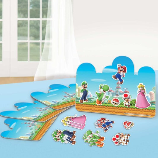 Super Mario brothers Party Game Craft Decorating Kits Pk 4