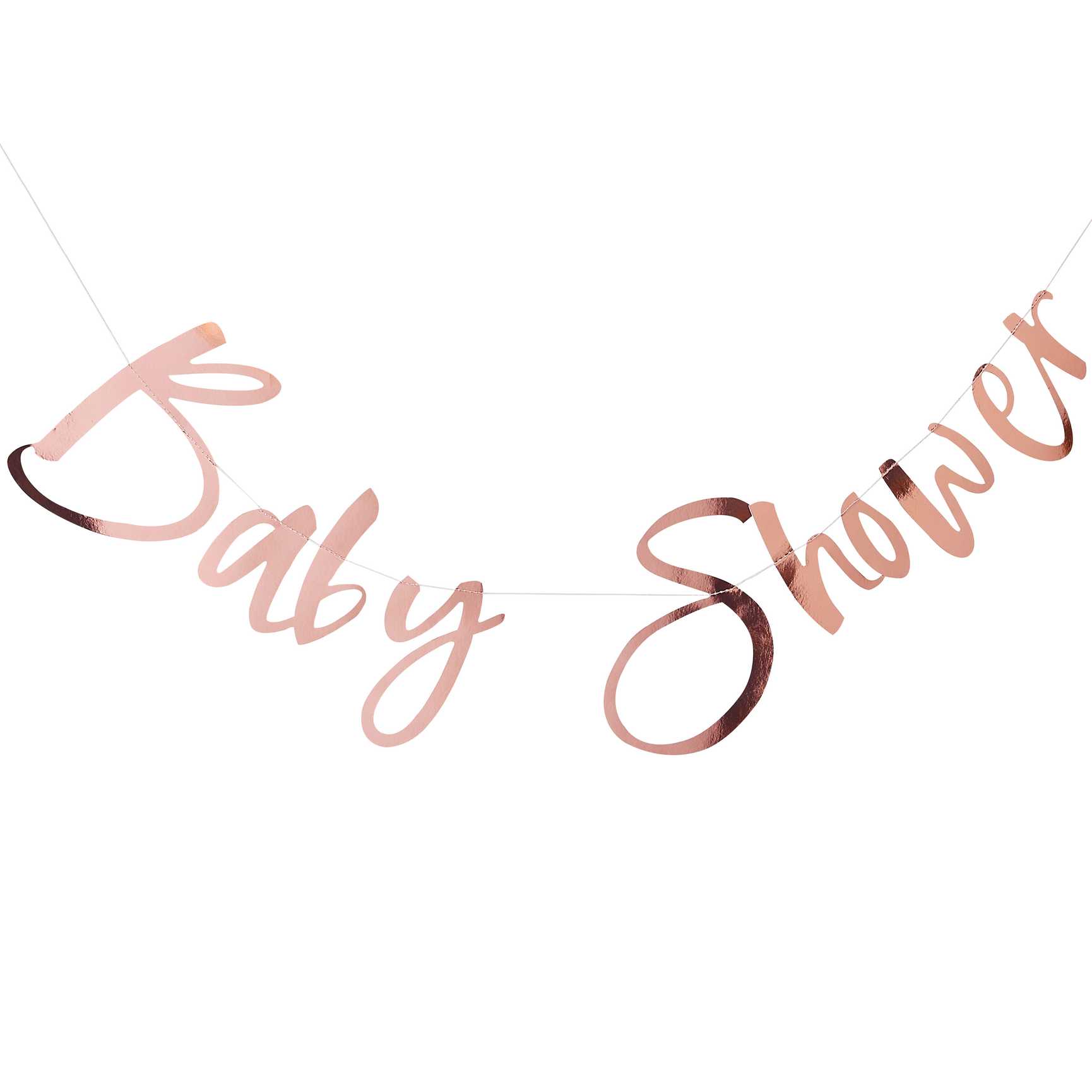 rose gold pink baby shower bunting banner writing party decorations gender reveal