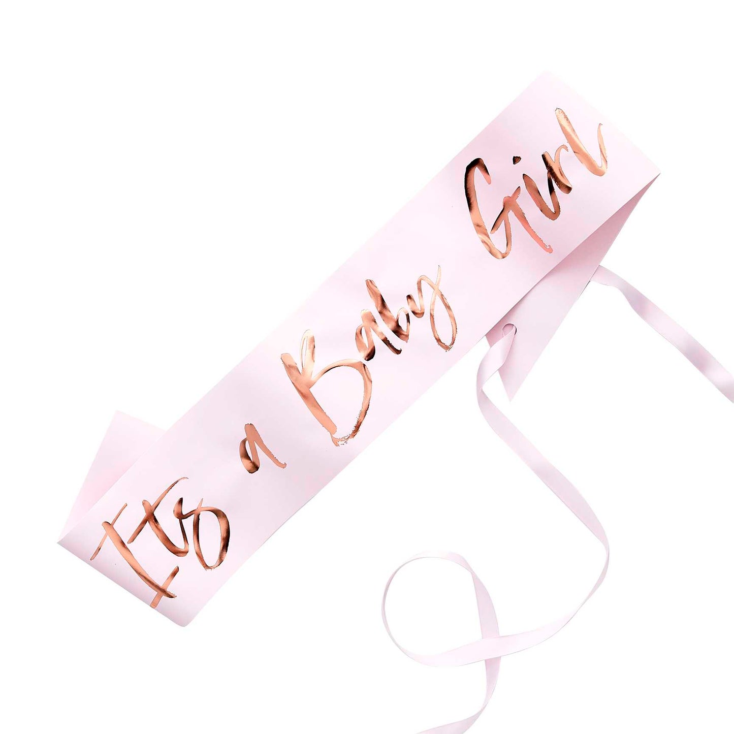 It's a Baby Girl Pink Baby Shower Gender Reveal Sash