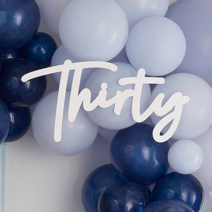 Thirty 30th Birthday Backdrop Letter Sign