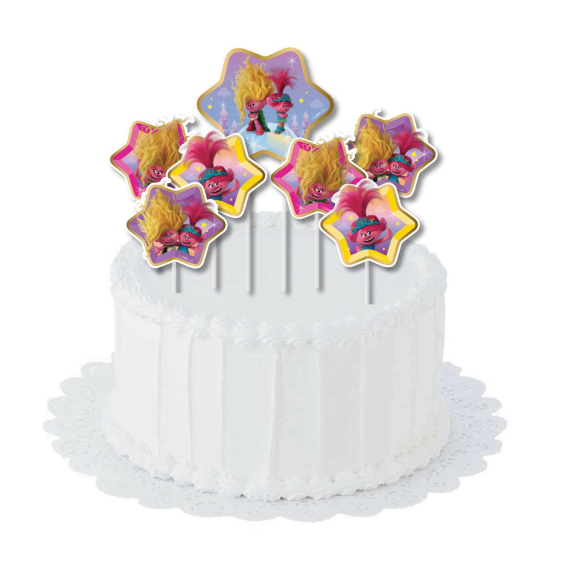 Trolls 3 Band Together Cake Cupcake Toppers