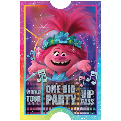 Trolls World Tour Poppy Birthday Party Invitations Pack