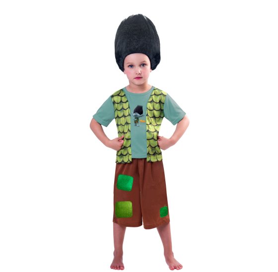 Trolls Branch Boys Costume & Wig