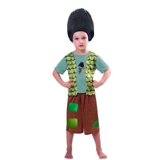 Trolls Branch Boys Costume & Wig